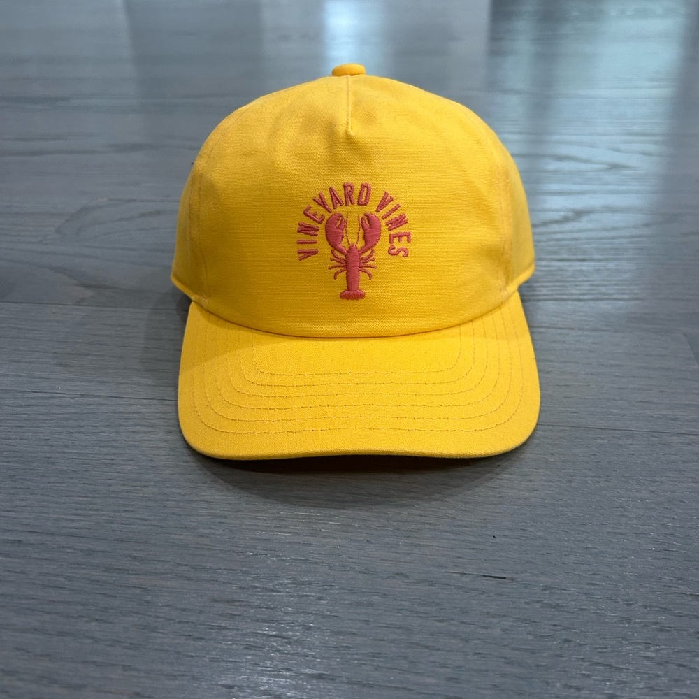 New Vineyard Vines Kids Yellow Cap
